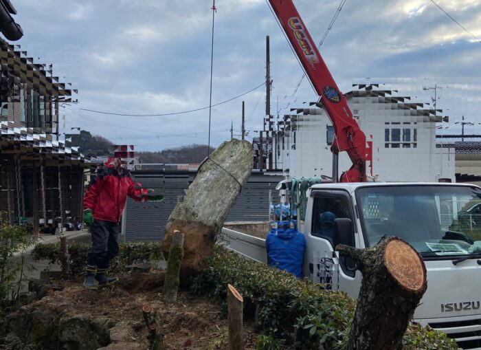 豊岡市　Y邸　お庭撤去