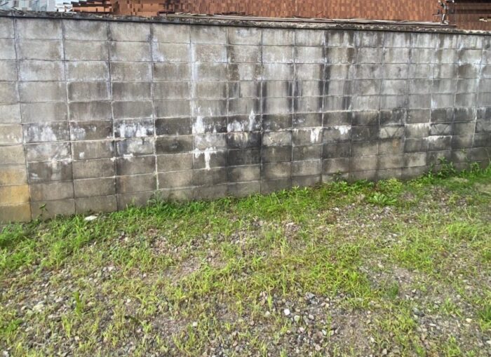 豊岡市　K様　ブロック塀のクリーニング